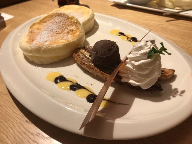 むさしの森珈琲のパンケーキ