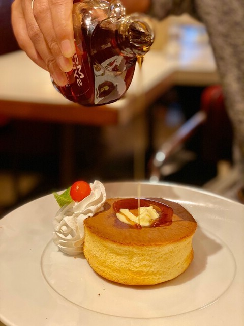 チェリーのパンケーキ