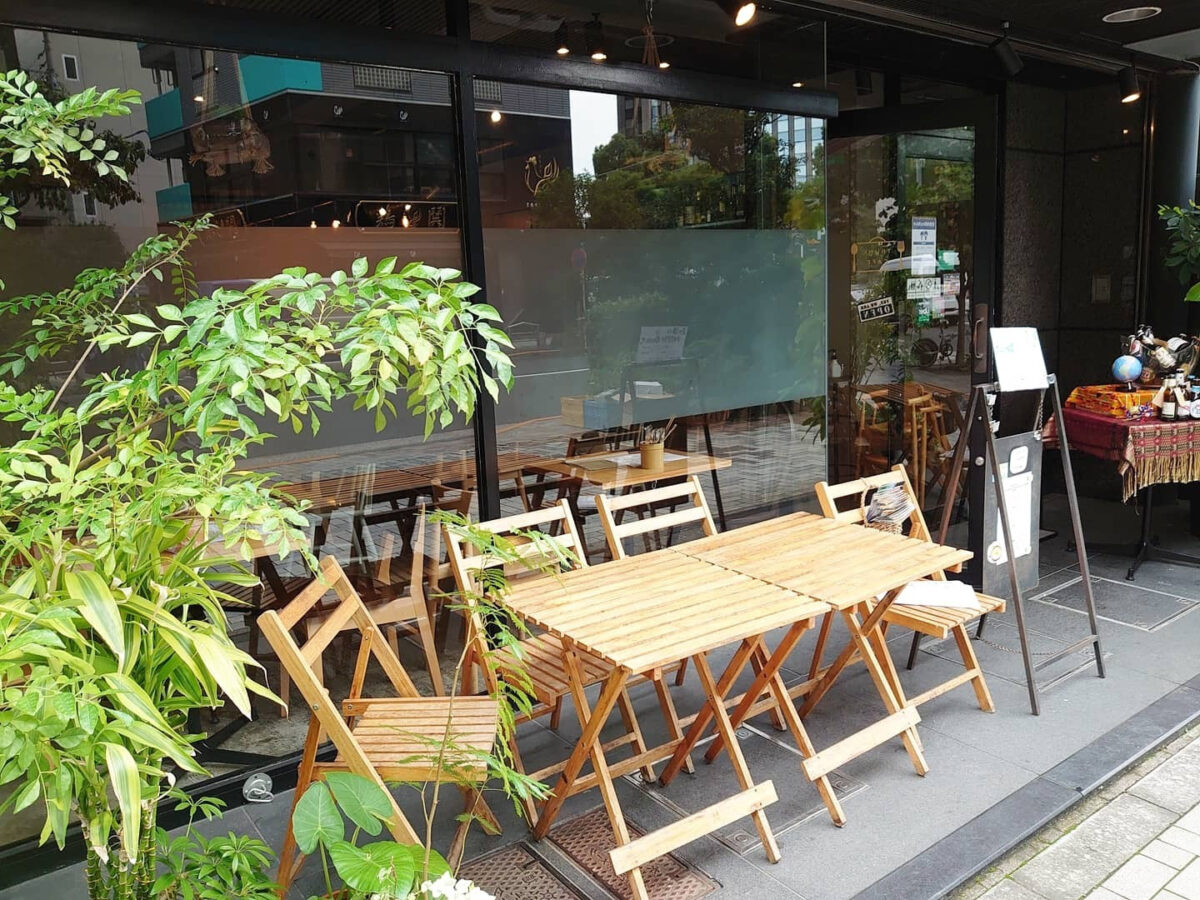 trunkcafeのテラス席