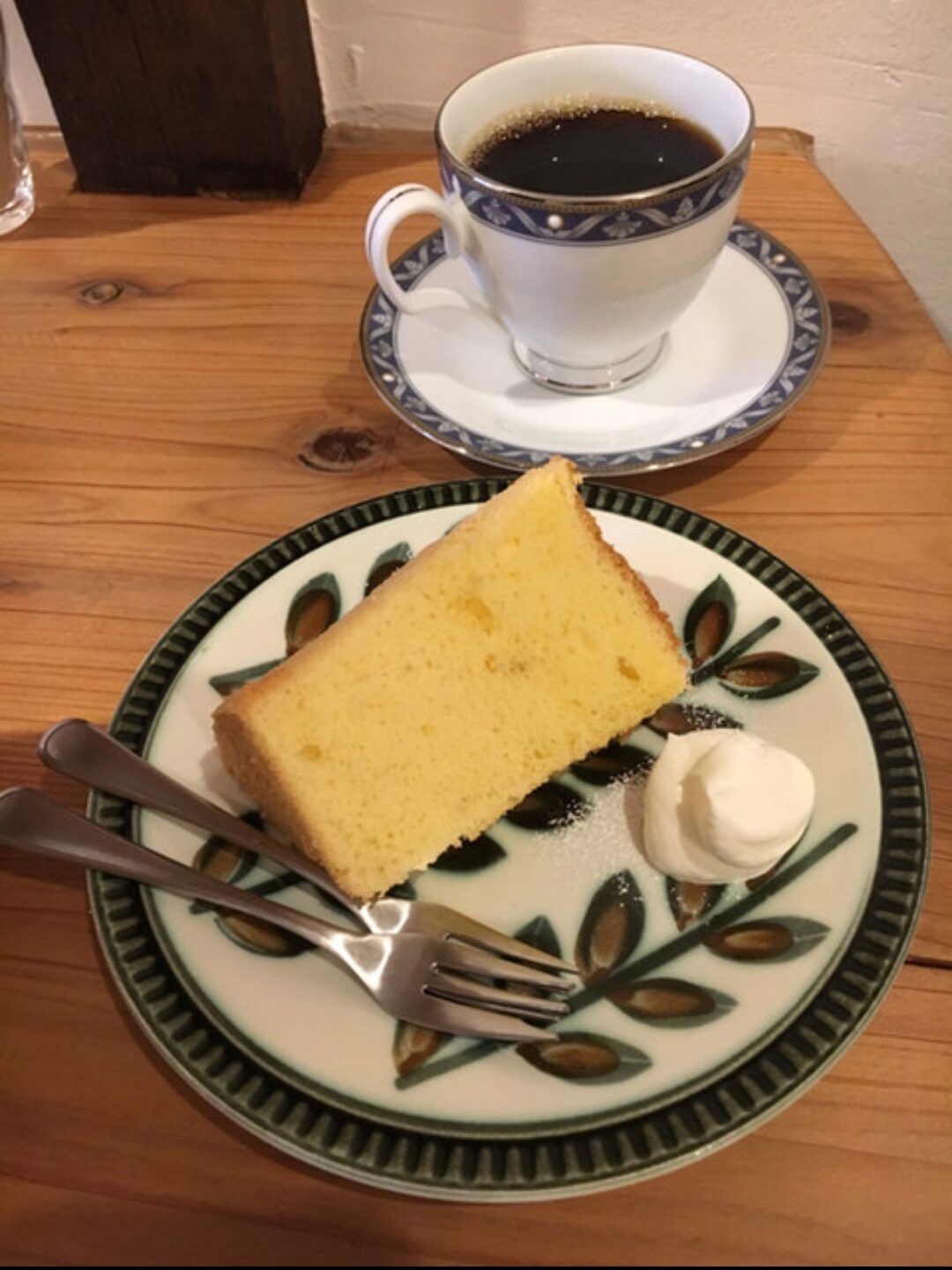 カフェブランコのシフォンケーキ