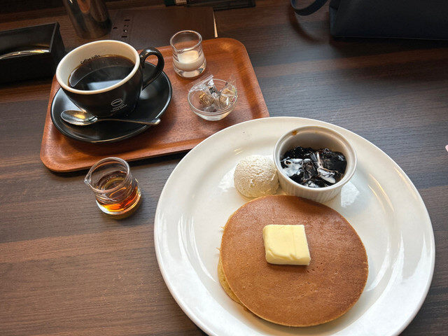 珈琲館向ヶ丘遊園店のパンケーキ