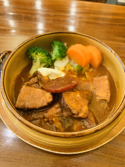 茶豆珈琲　ランチ（ボルシチ）写真