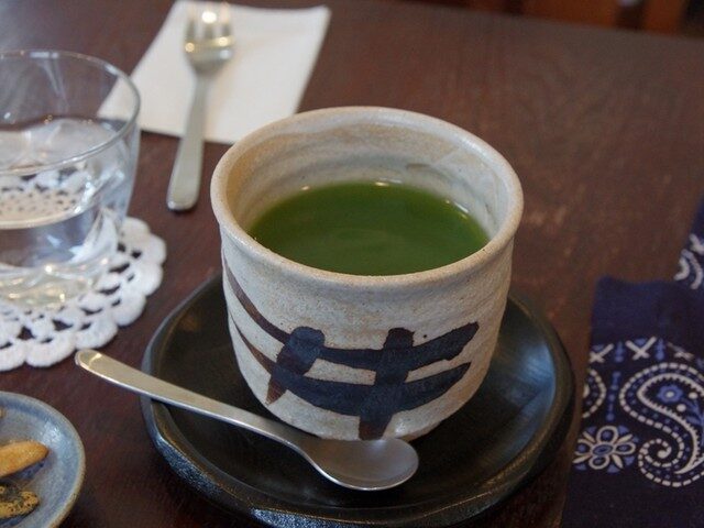 おもて珈琲のくず湯（抹茶）