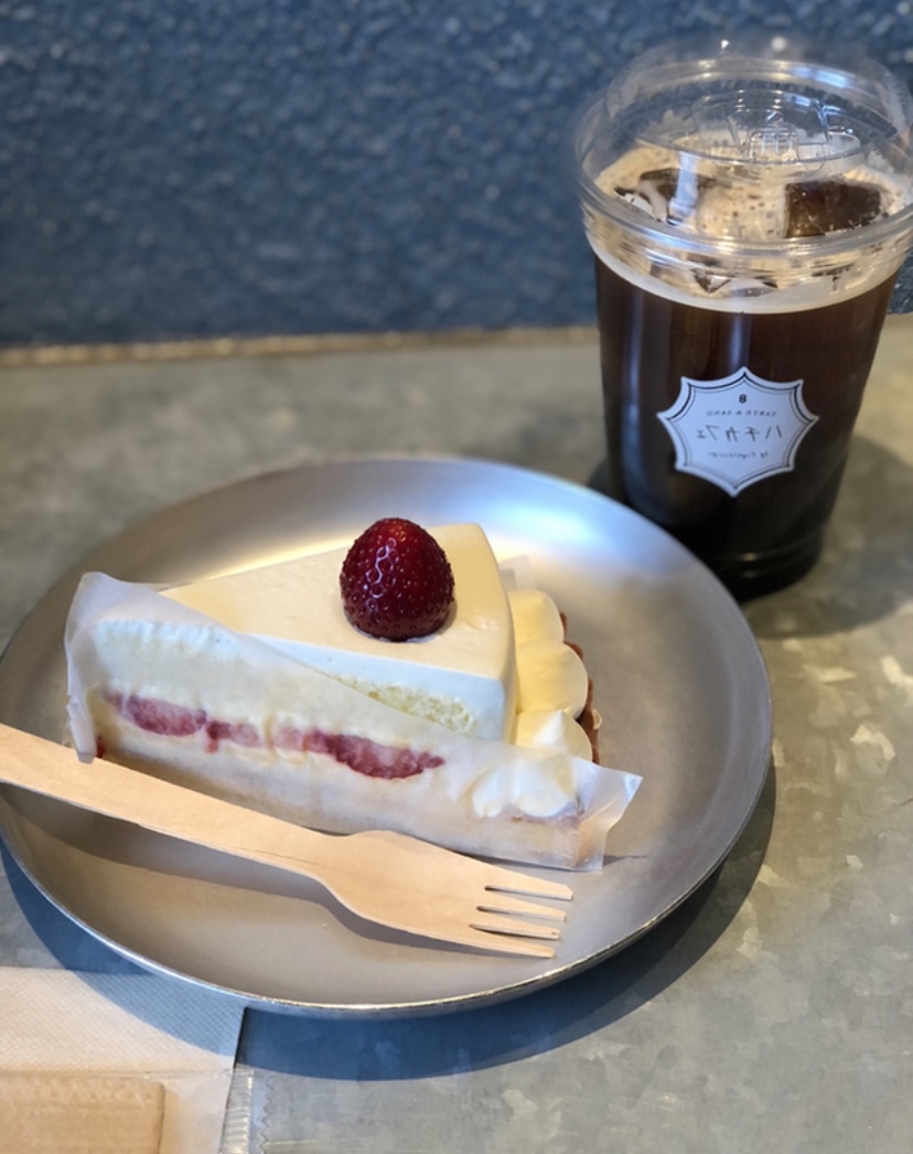 ハチカフェのケーキ