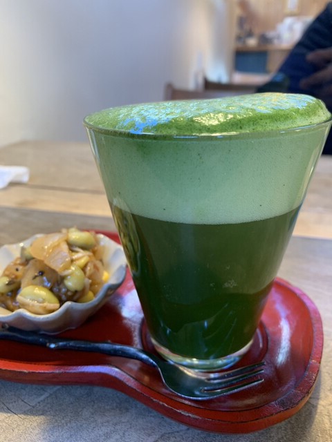 カフェはなゆあの抹茶ビール