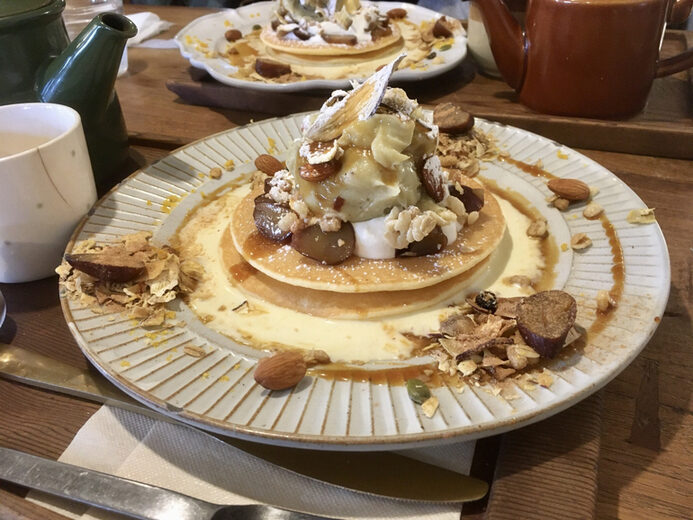 cafe zakka hinataboccoのパンケーキの写真 