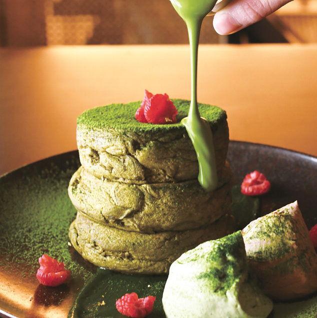 ミカサデコ＆カフェ キョウトの抹茶パンケーキ