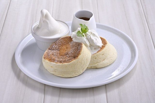 パネルカフェのスフレパンケーキ