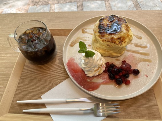 PARK CAFE BRANCOのブリュレパンケーキ