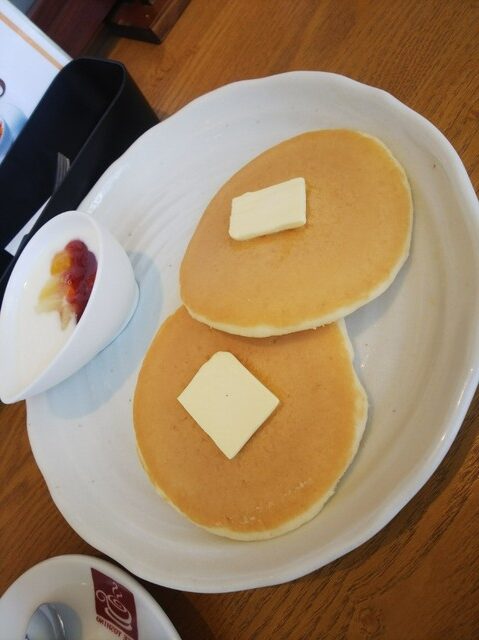 カフェヨシノのホットケーキ