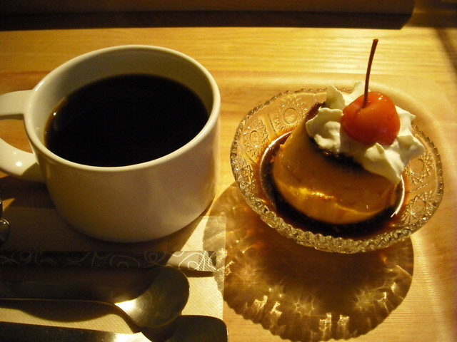 カイコカフェのプリン