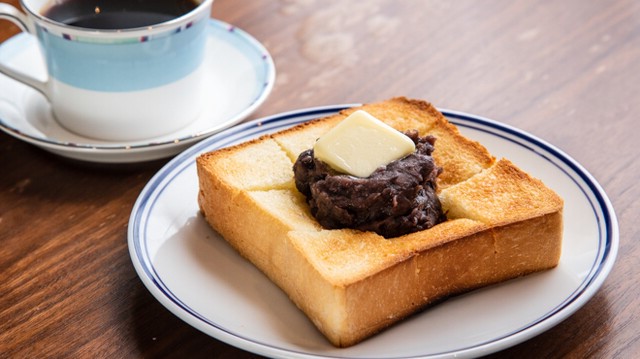 books&cafeドレットノートのあんバターサンド