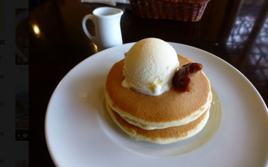 カフェプルニエのホットケーキ