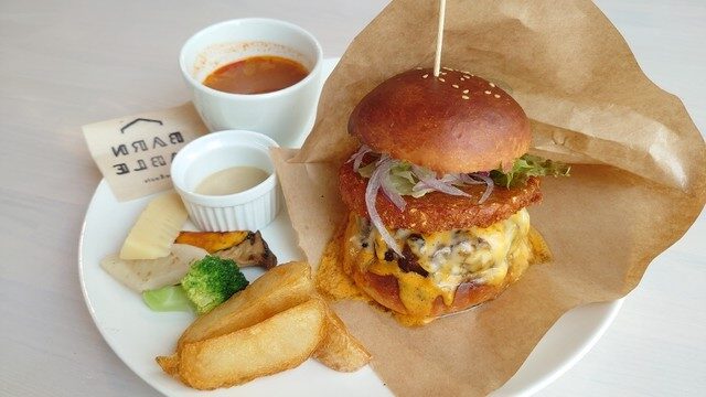 バーンテーブルのハンバーガー