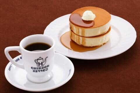 星乃珈琲店のスフレパンケーキセット