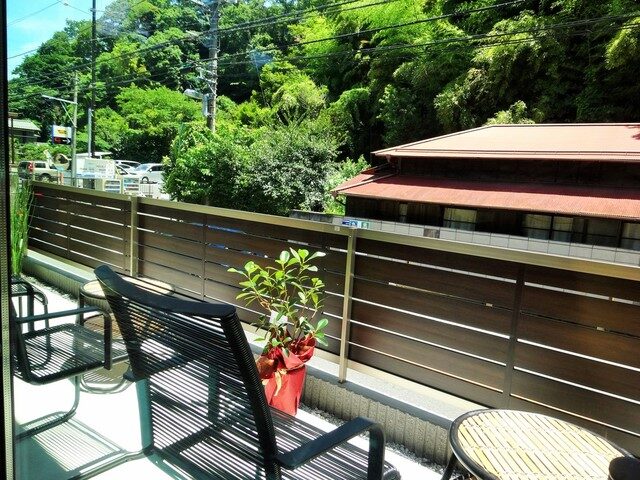 Cafe Evergreenのテラス席