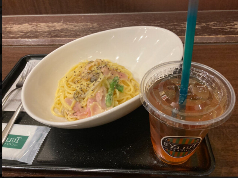 タリーズコーヒーのパスタ